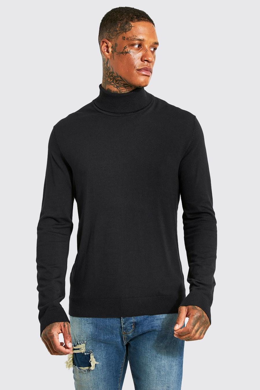 Maglione a collo alto Regular Fit, Navy image number 1
