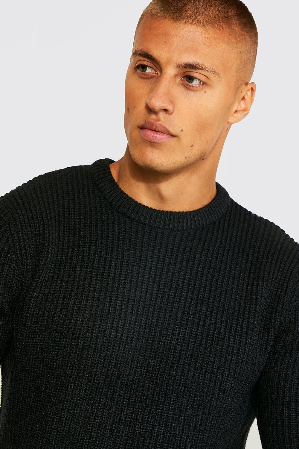 Crew neck hotsell knitted jumper