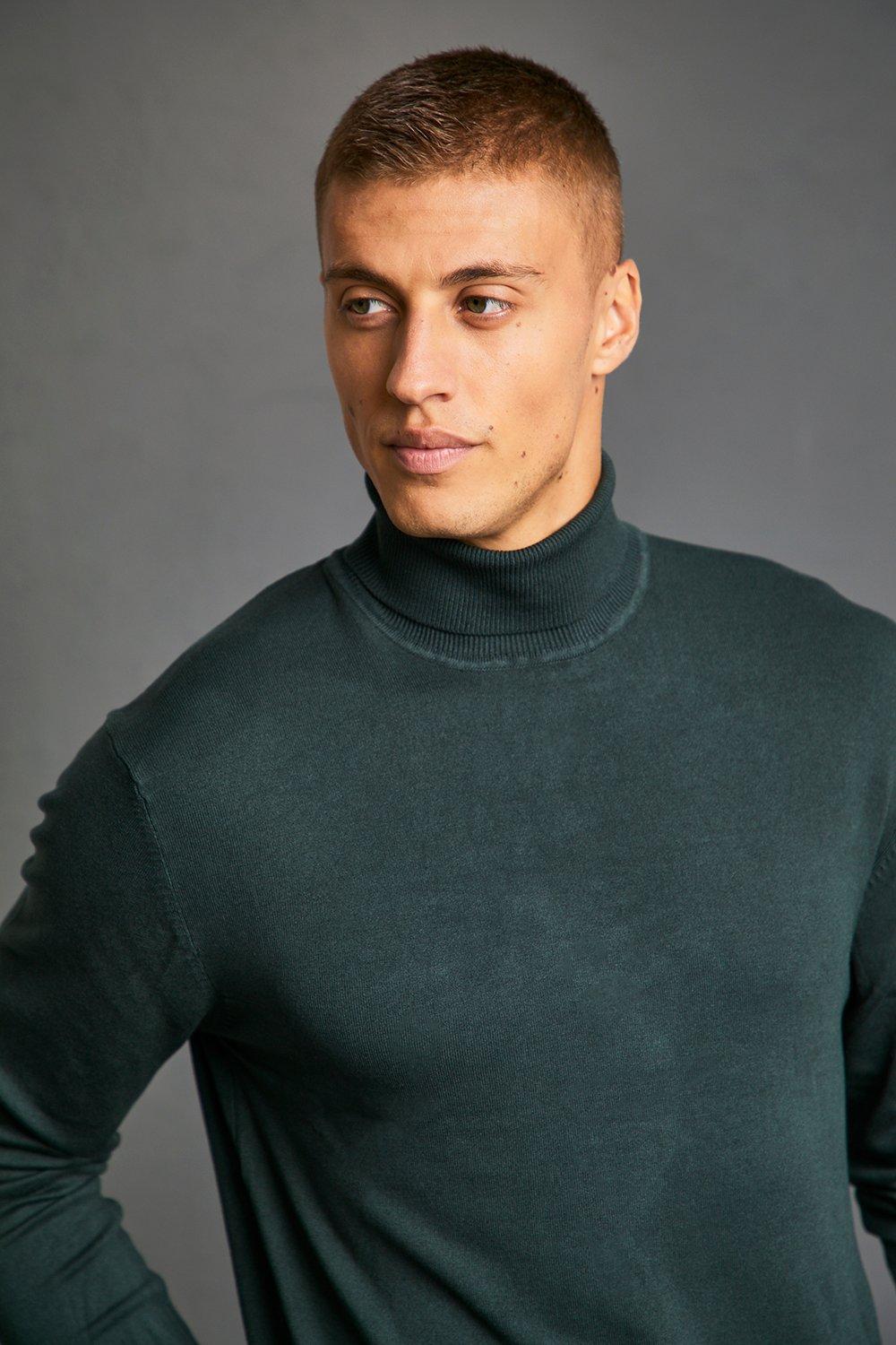 Mens roll outlet neck jumper uk