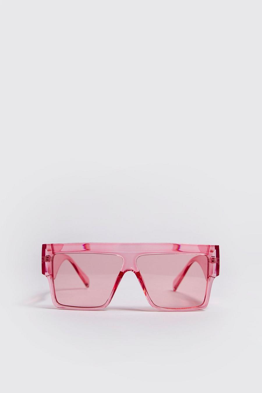 Pink Oversized Festival Sunglasses image number 1