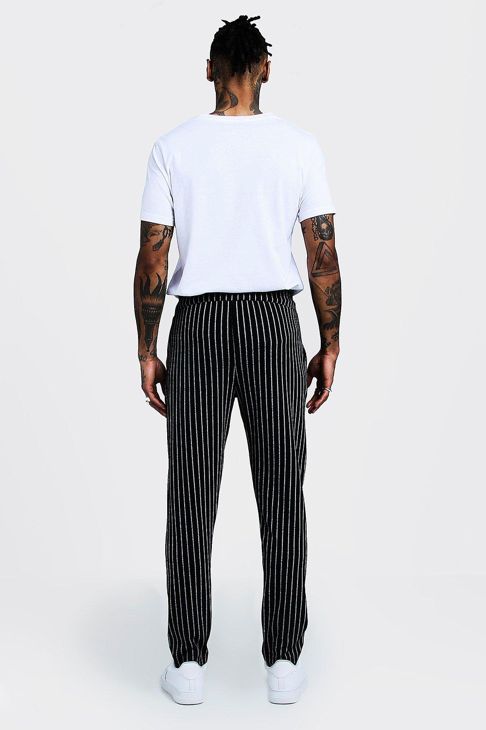 Pinstripe Jogger in Midnight