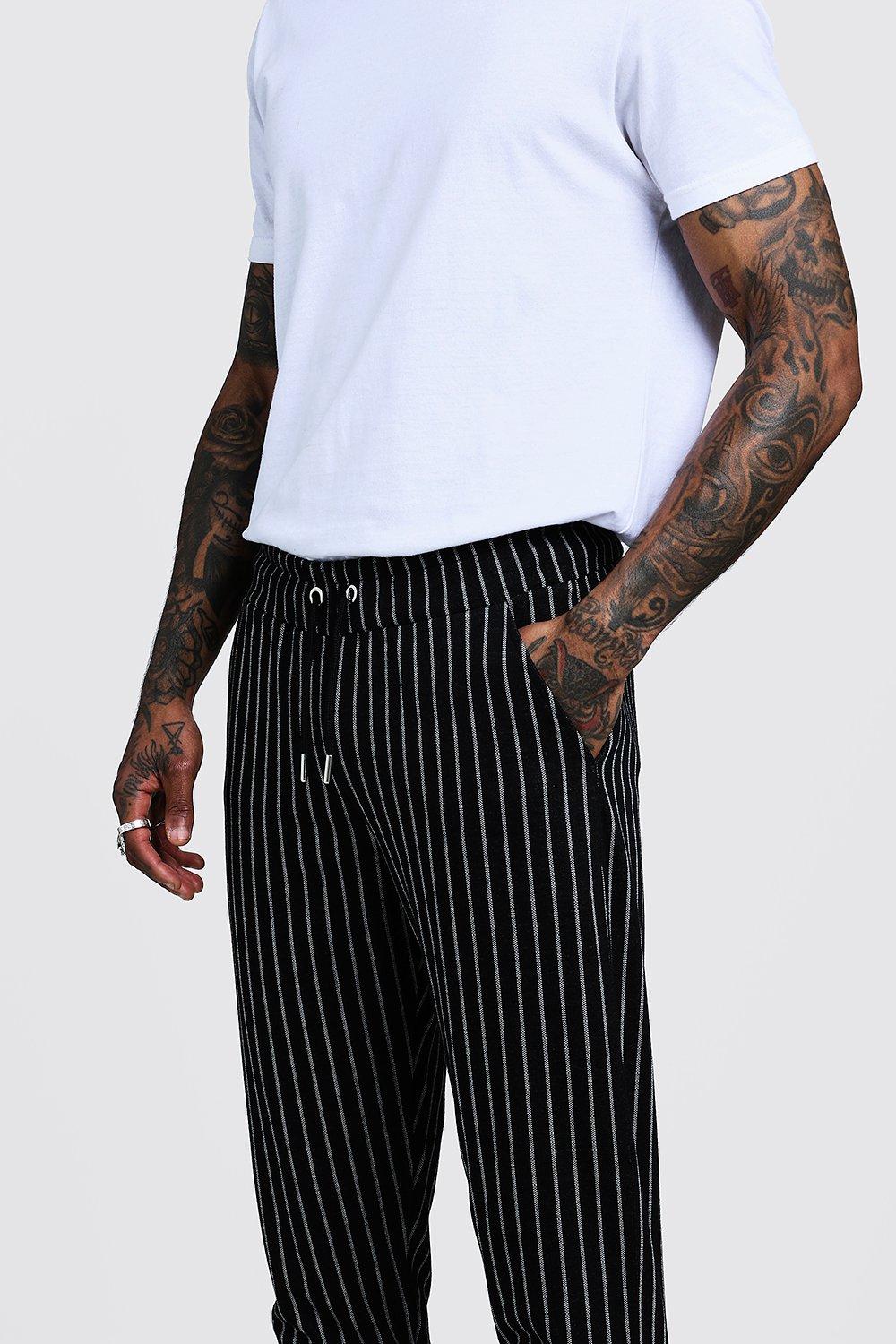 Pinstripe store smart joggers