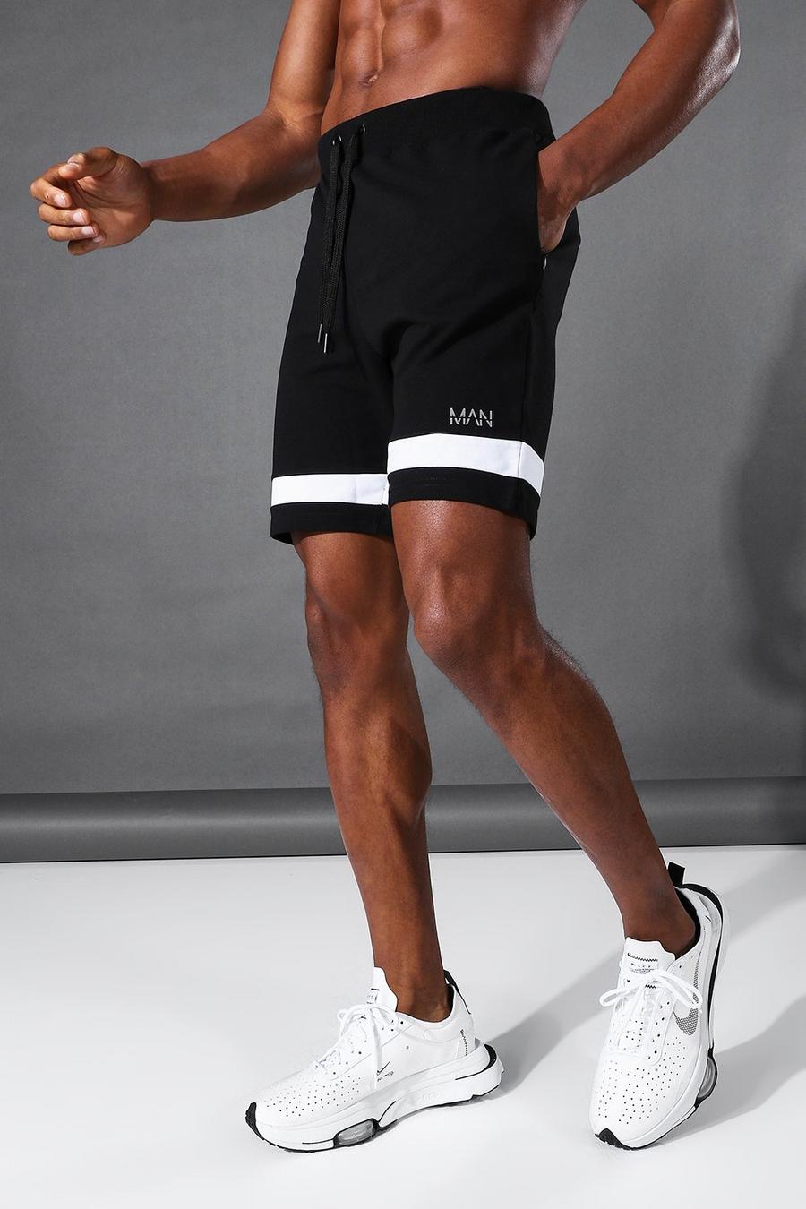 Black Man Active Jersey Shorts image number 1