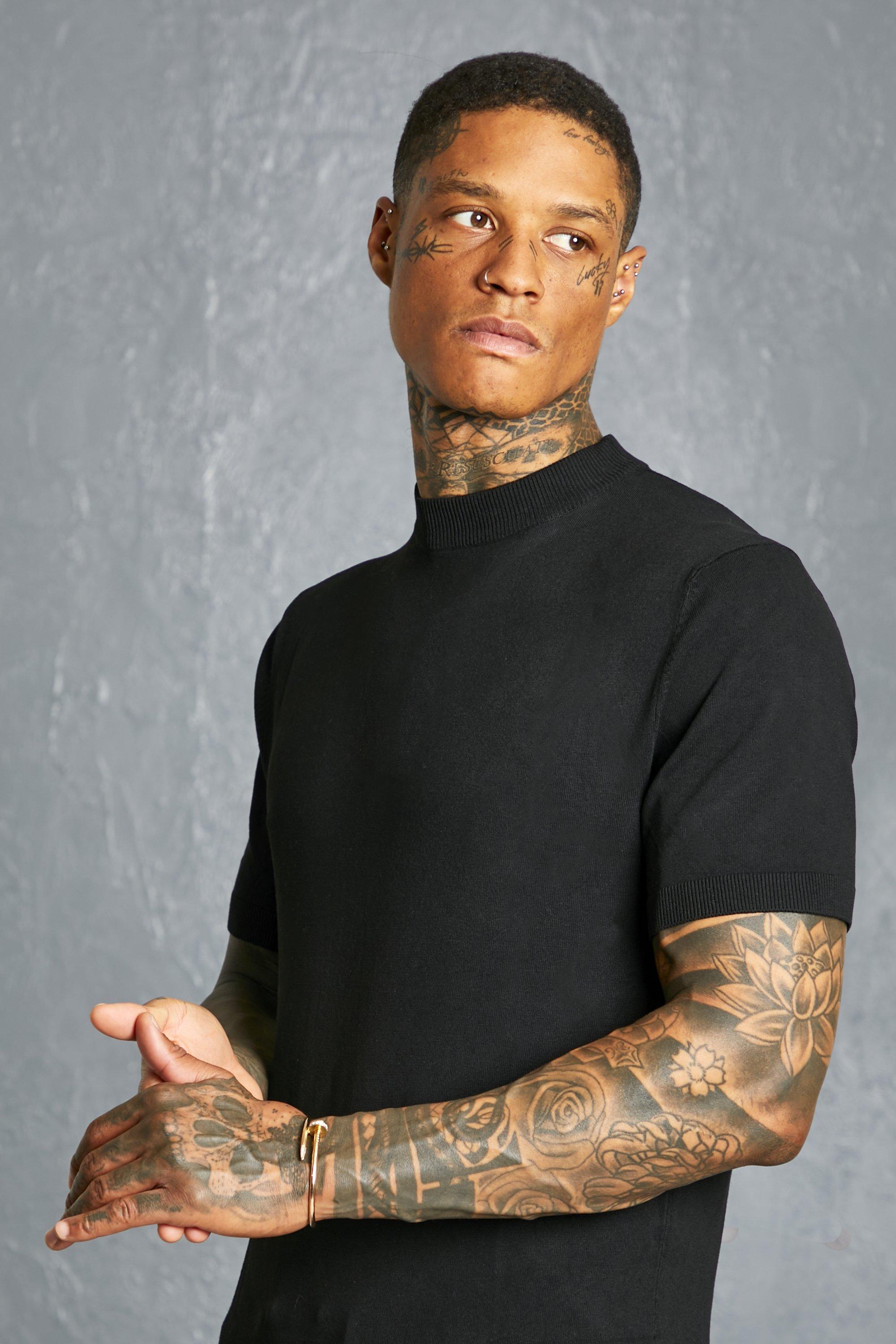 Turtleneck short hotsell sleeve mens