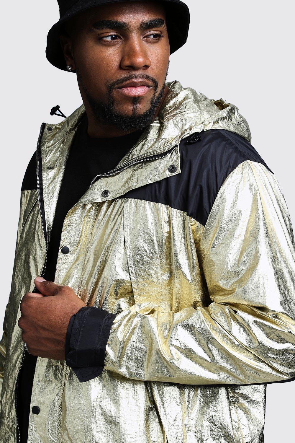 Metallic windbreaker sale