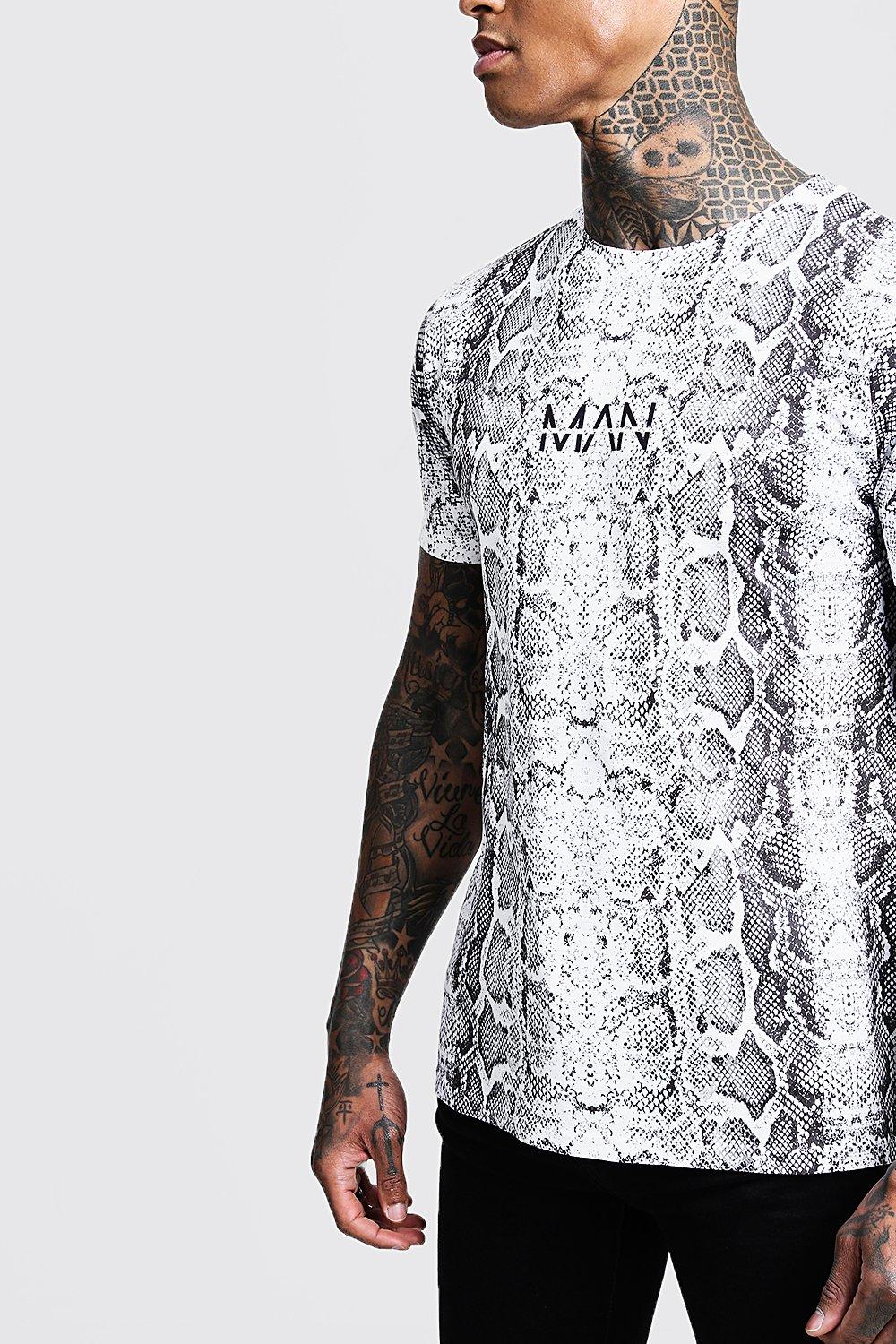 Snake print t shirt clearance