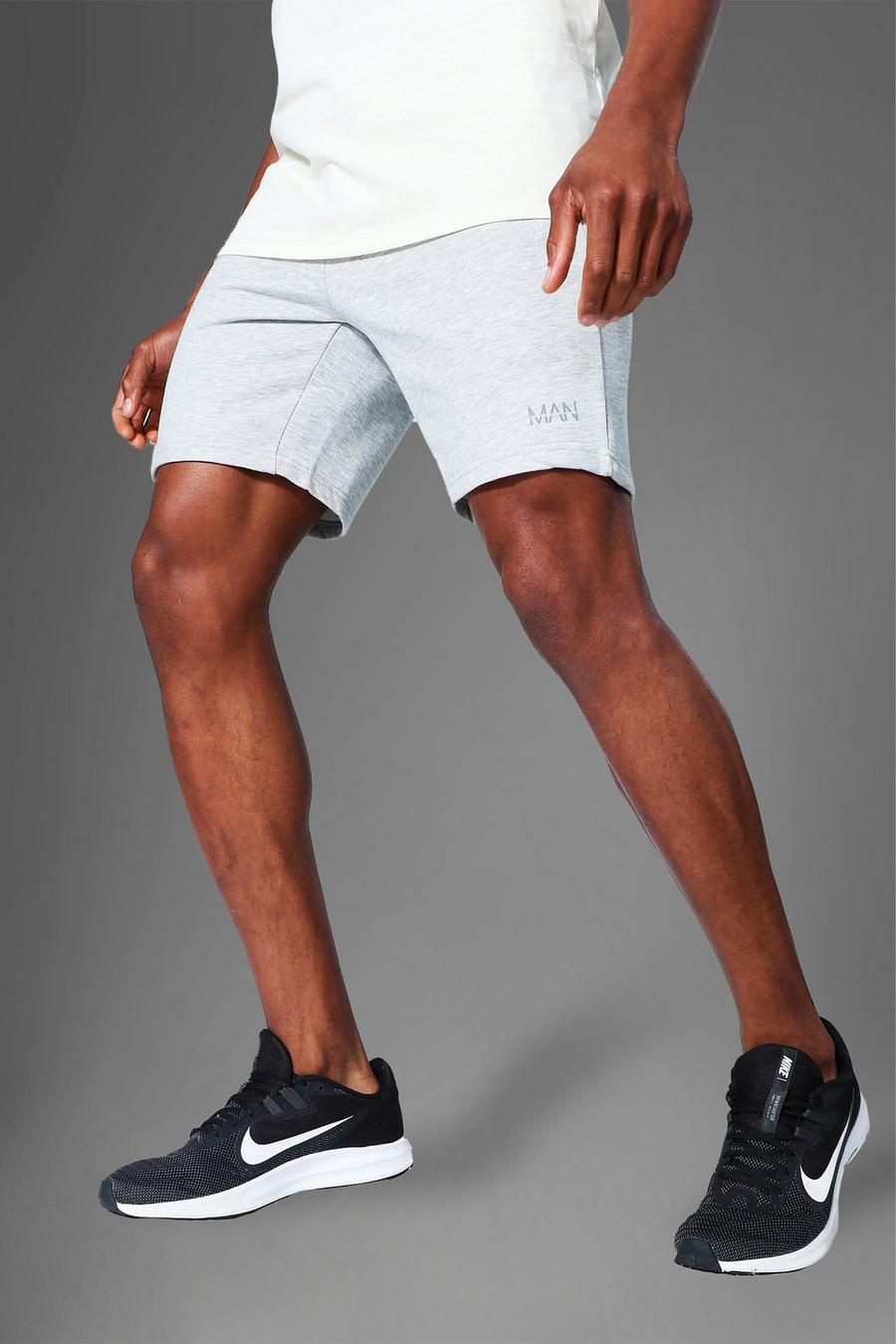 Grey marl Man Active Pocket Detail Shorts image number 1