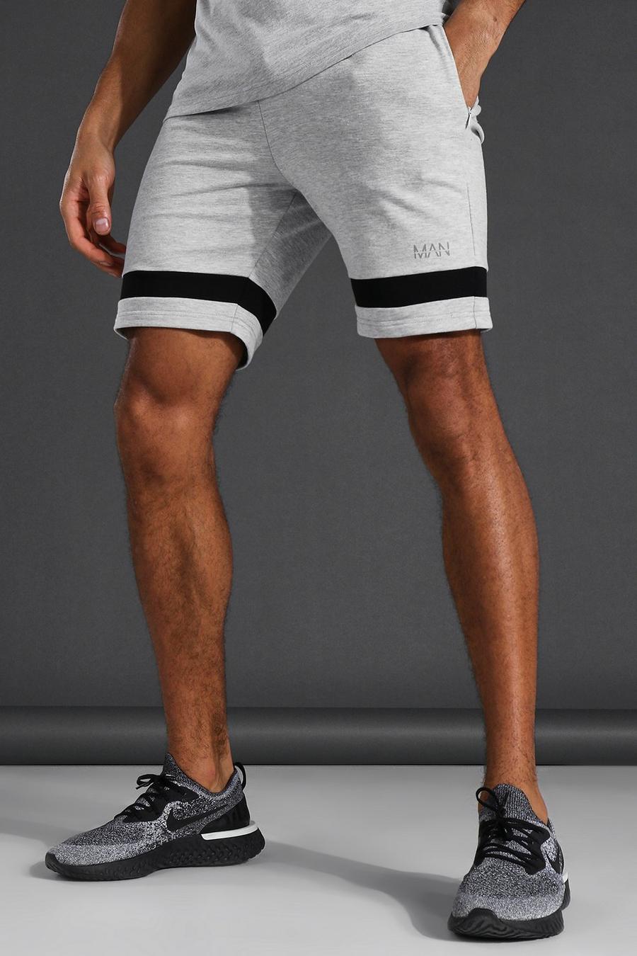 Grey marl Man Active Jersey Shorts image number 1