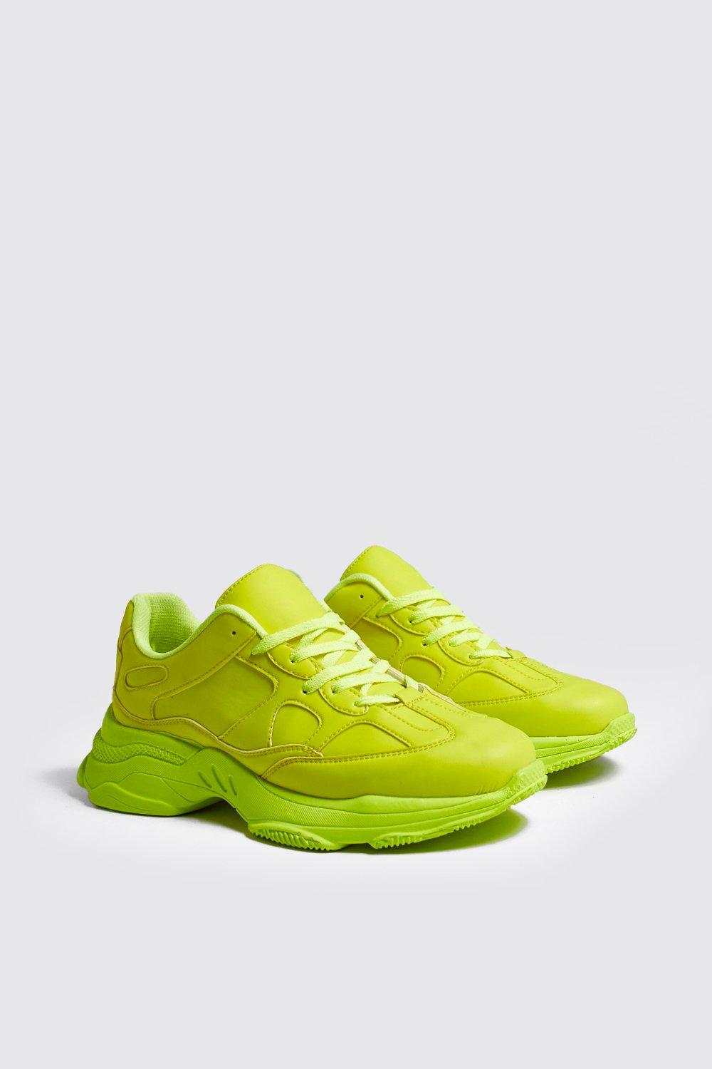 Neon store training shoes