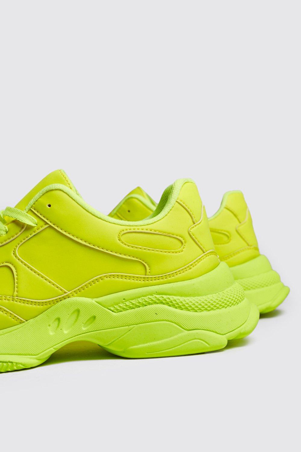 yellow chunky trainers