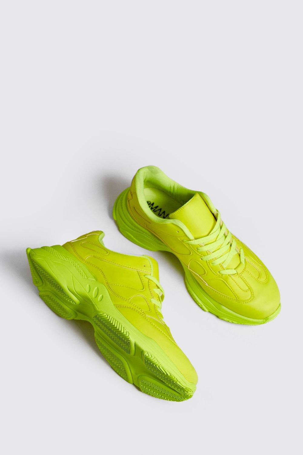 Fluorescent cheap green trainers