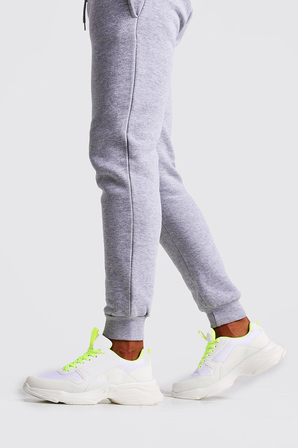 chunky neon trainers