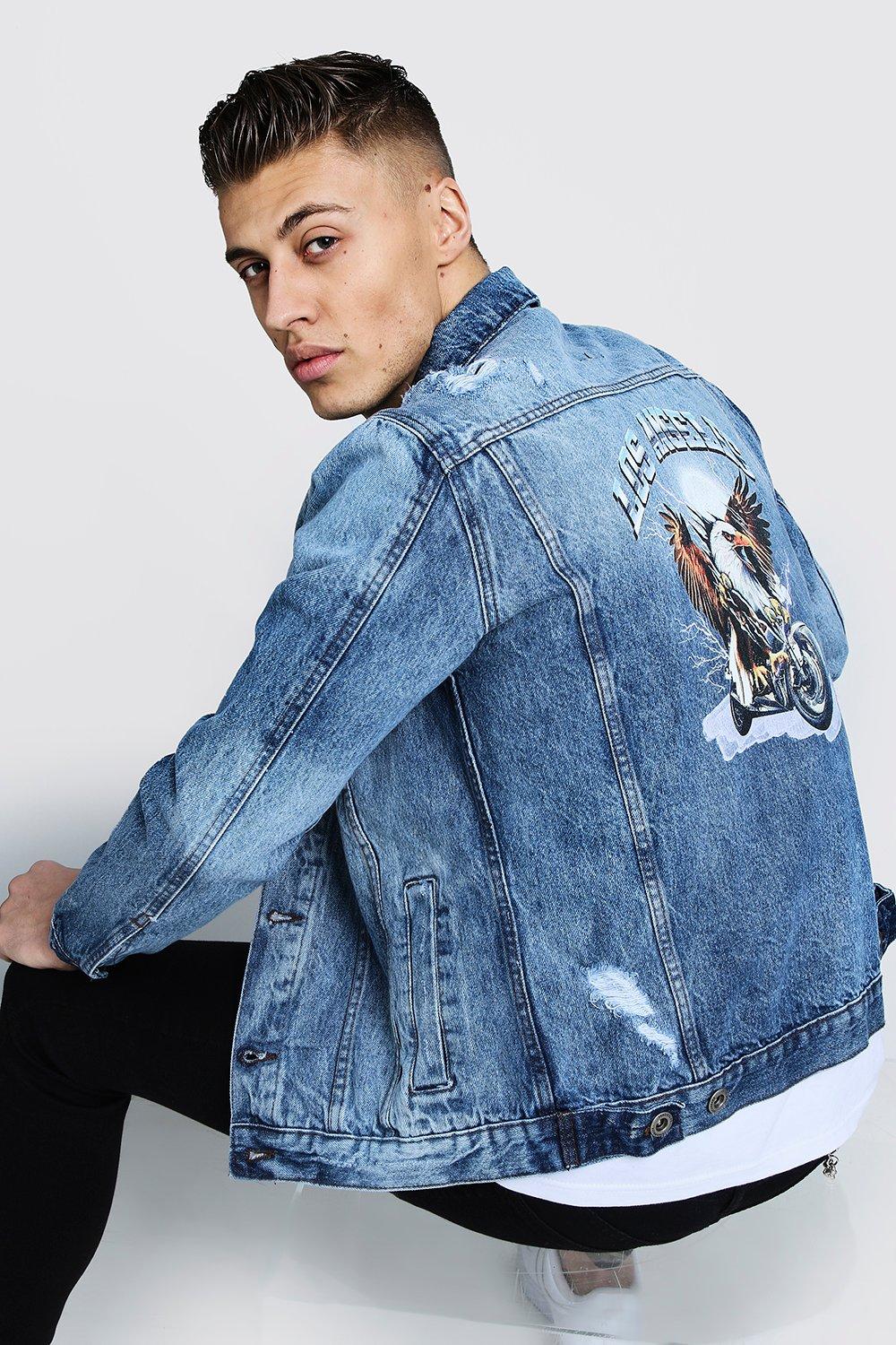 denim jacket boohooman