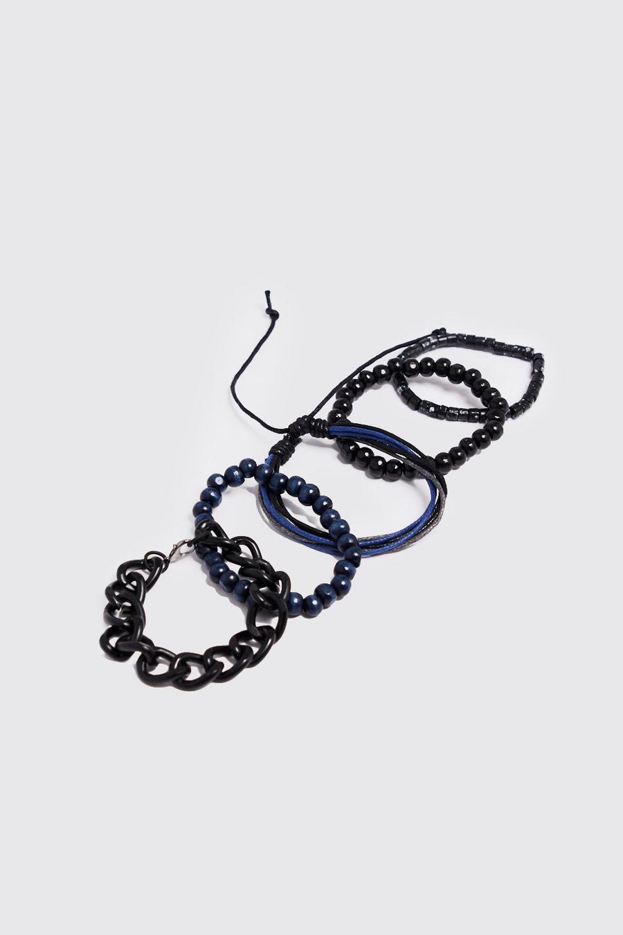Chain & Woven Stack Bracelets image number 1