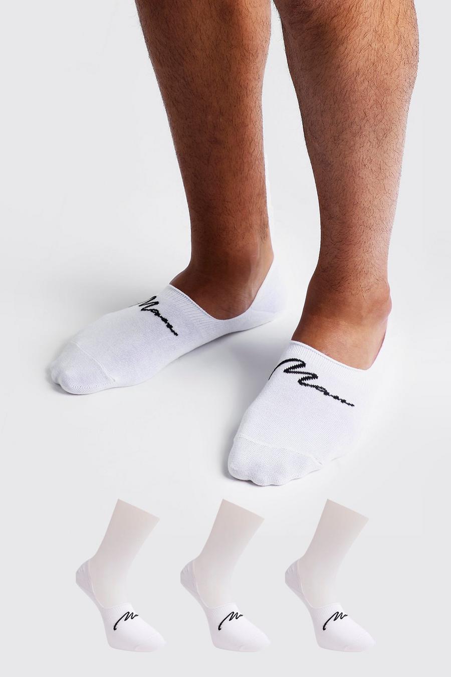 MAN Signature 3 Pack Invisible Sock image number 1