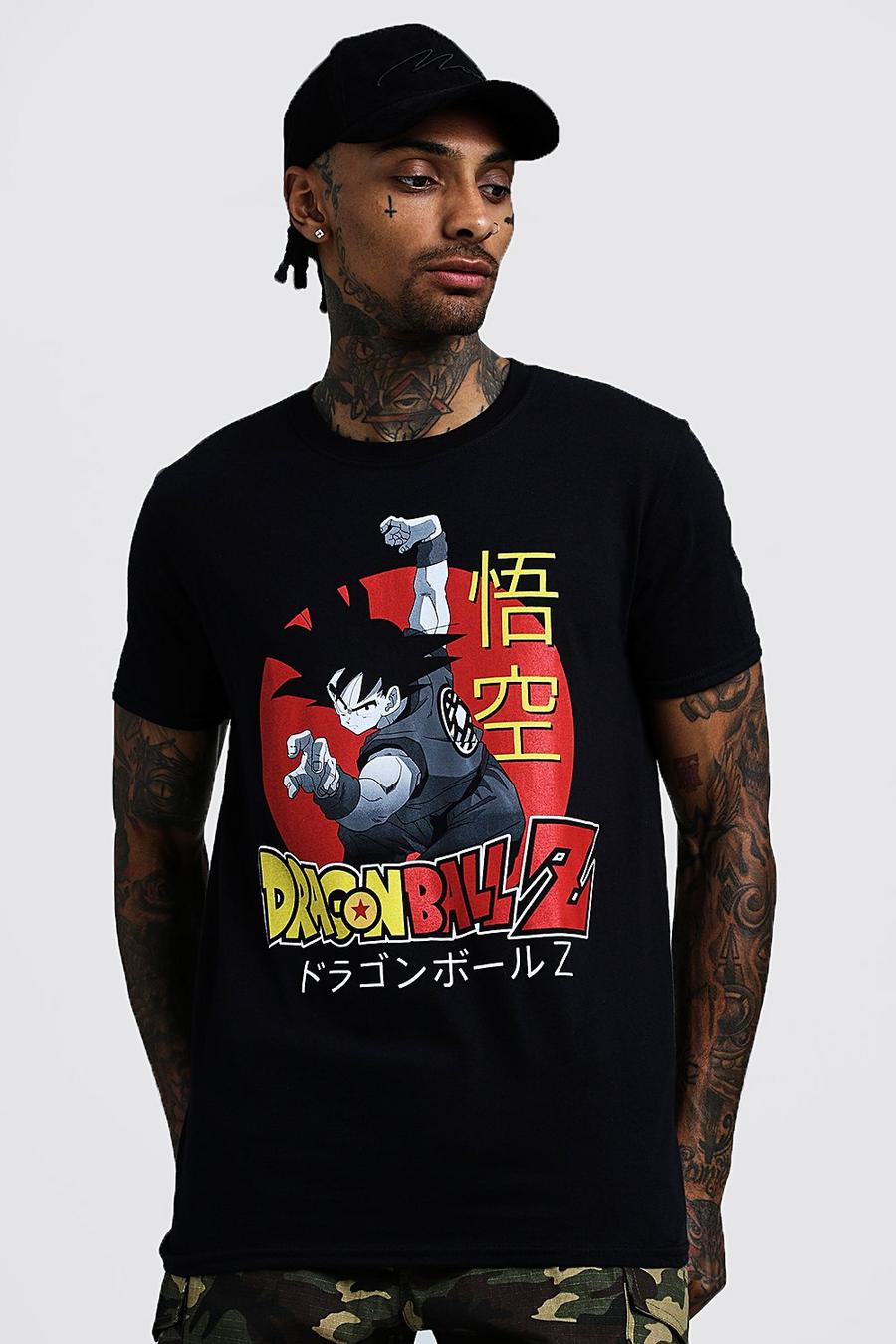 Black Dragon Ball Z License Graphic T-Shirt image number 1