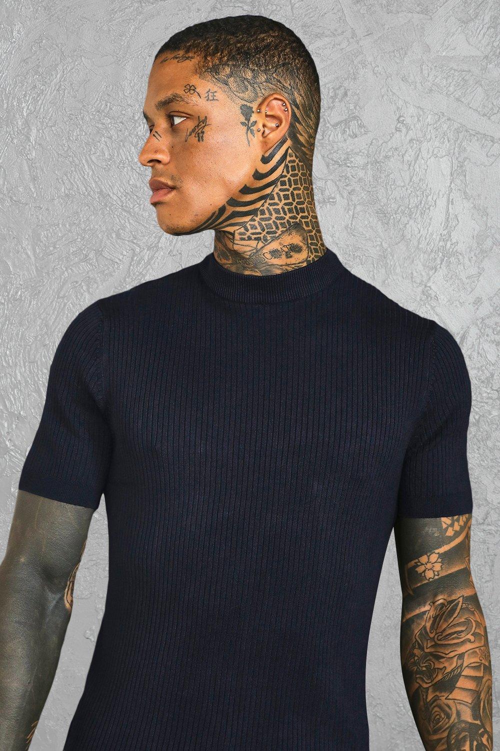 Turtle neck tshirt on sale men