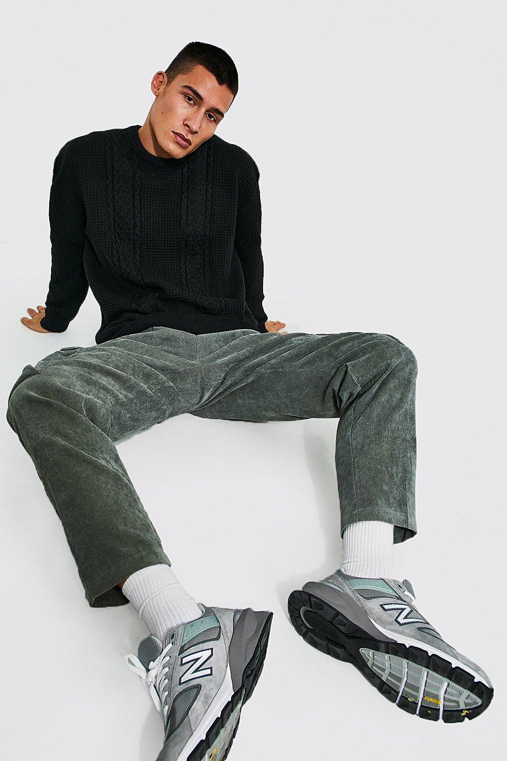 Oversized Crew Neck Cable Jumper | boohoo CA Oversized Crew Neck Cable Jumper | boohoo CA