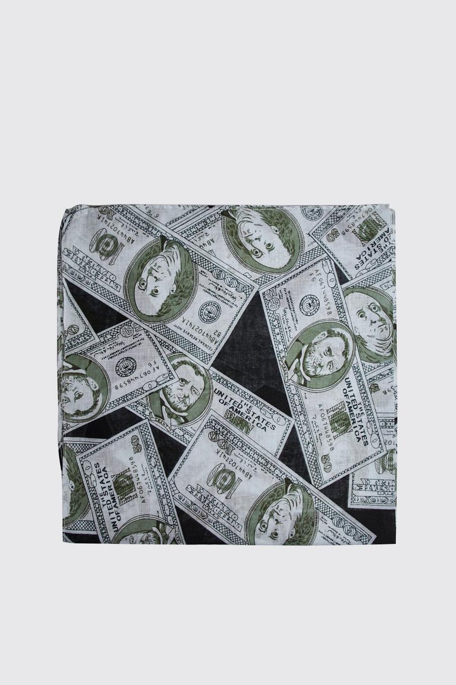 Green Dollar Bill Print Bandana image number 1