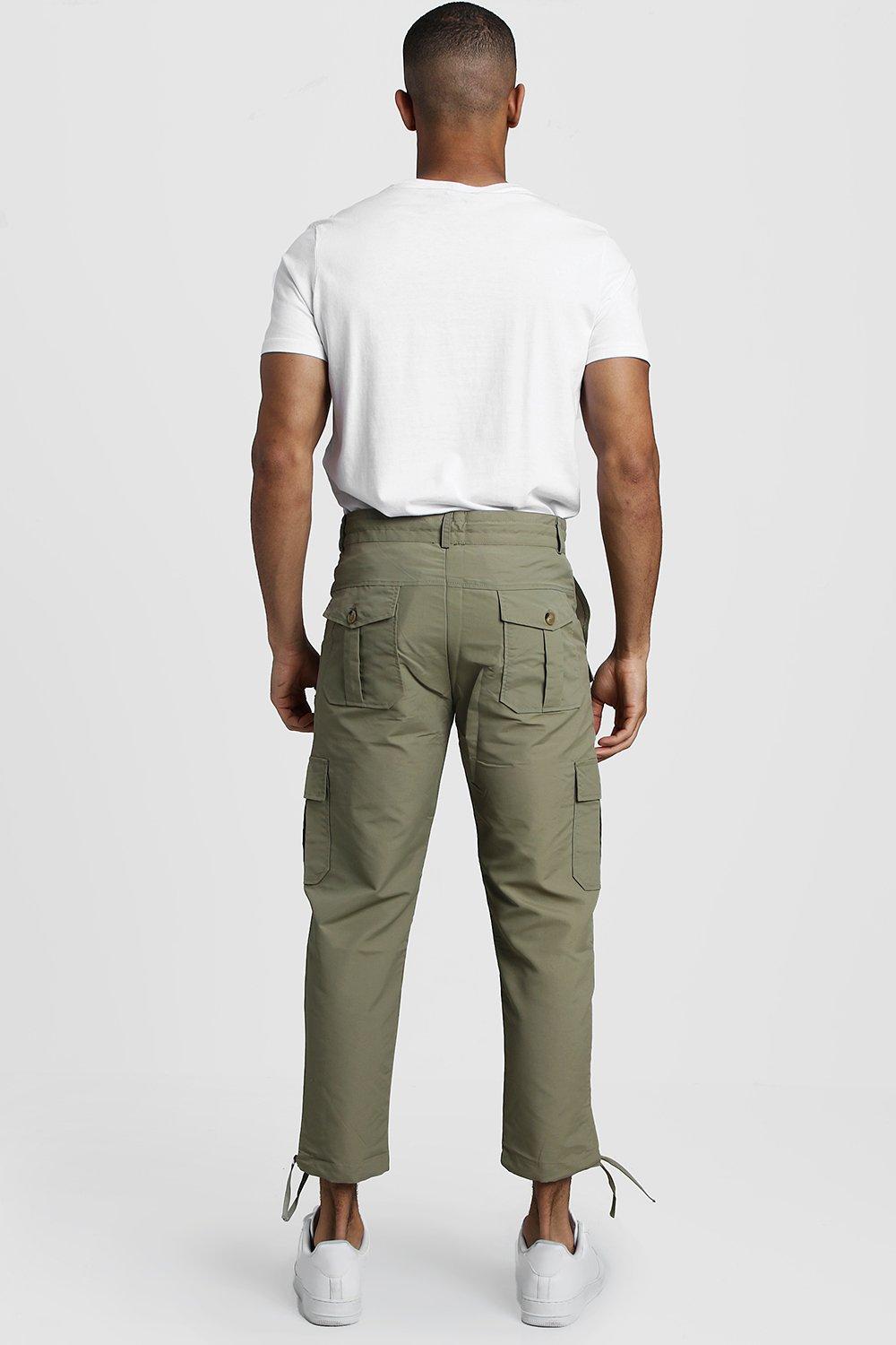 Cropped Cargo Trousers