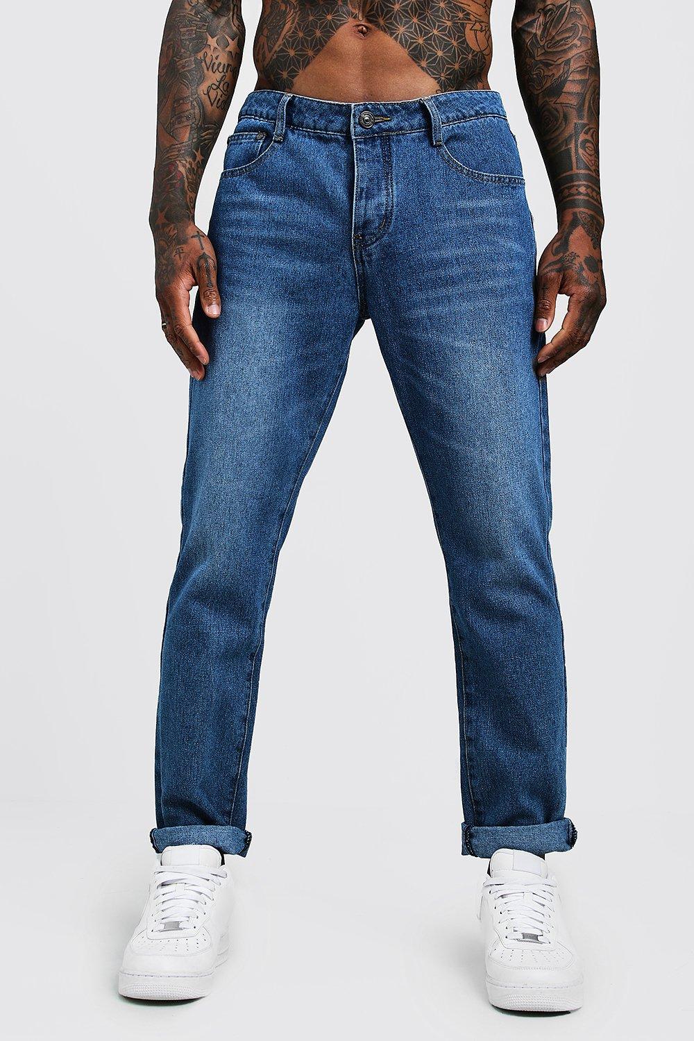 rigid denim skinny jeans
