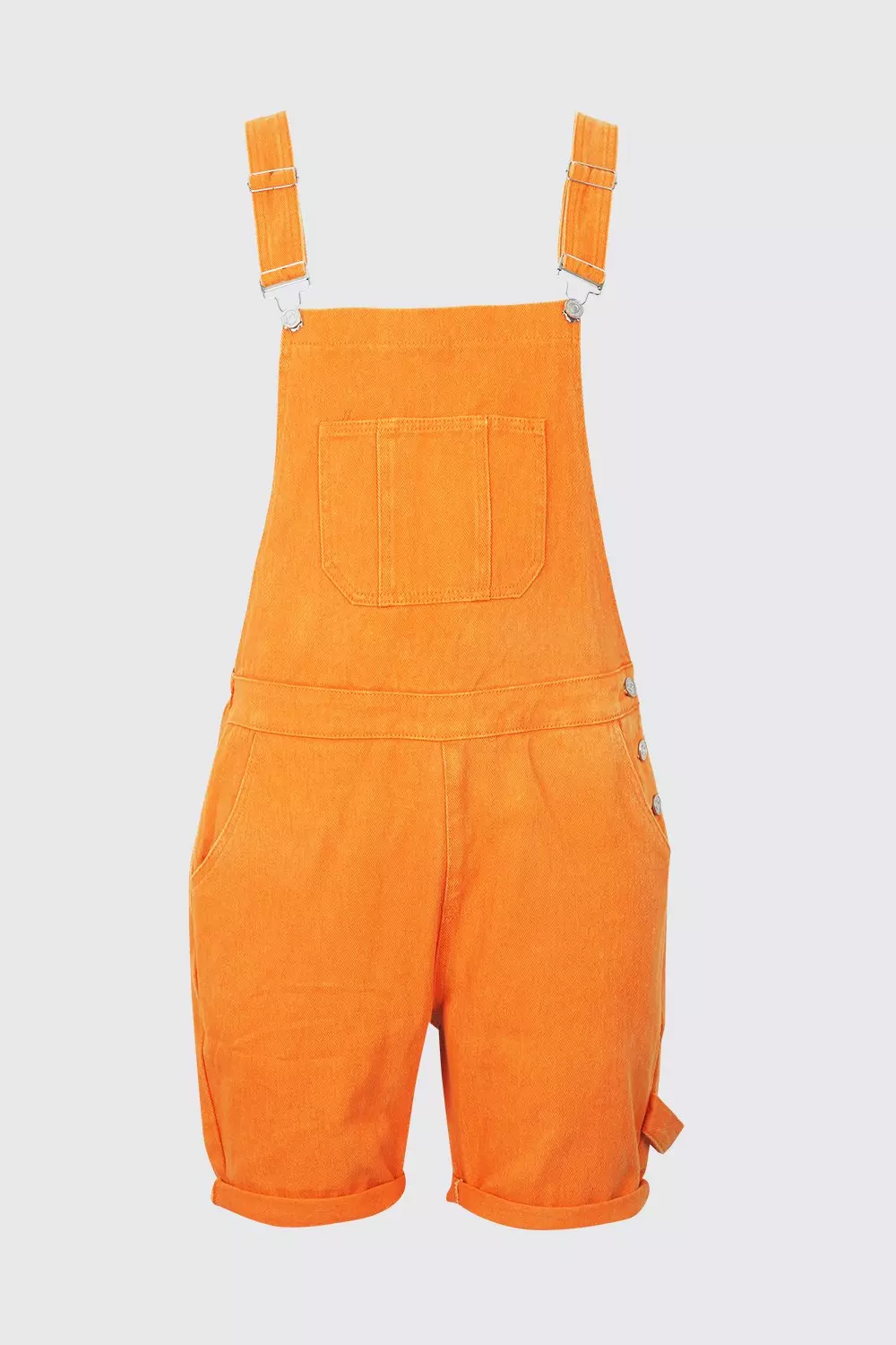 Orange sales overalls shorts