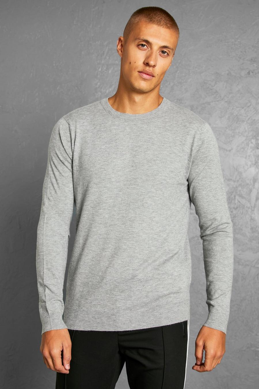 Maglione a girocollo Regular Fit , Grey marl image number 1