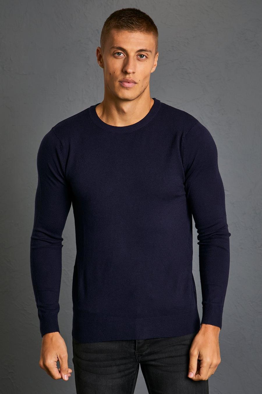 Recycelter Crewneck Pullover, Navy image number 1