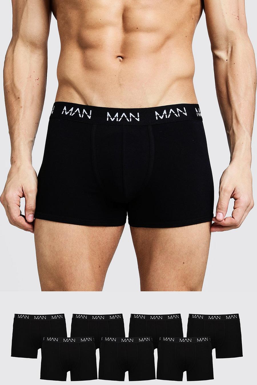 Zwart Man Boxers (7 Stuks) image number 1