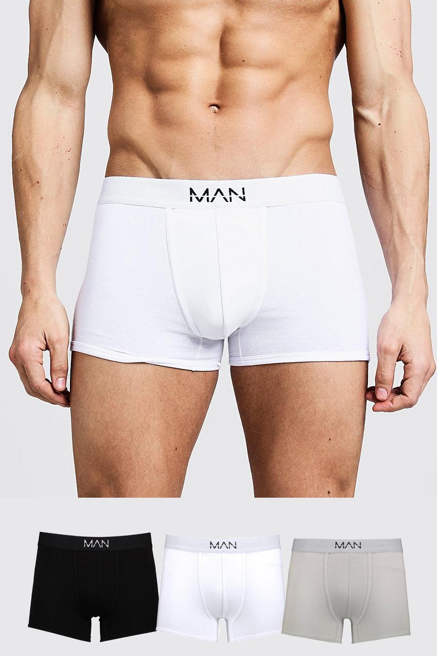 Multi 3 Pack Mixed Colour MAN Trunks