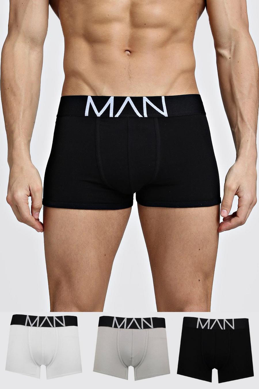 Multi 3 Pack Mixed Colour MAN Trunks image number 1
