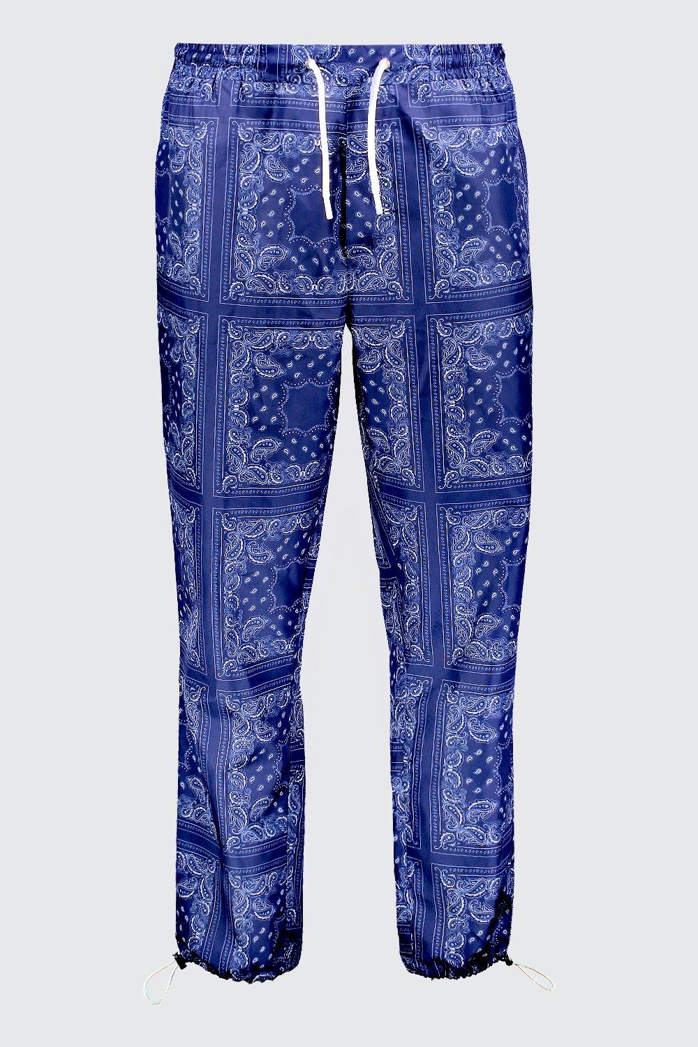 blue bandana joggers