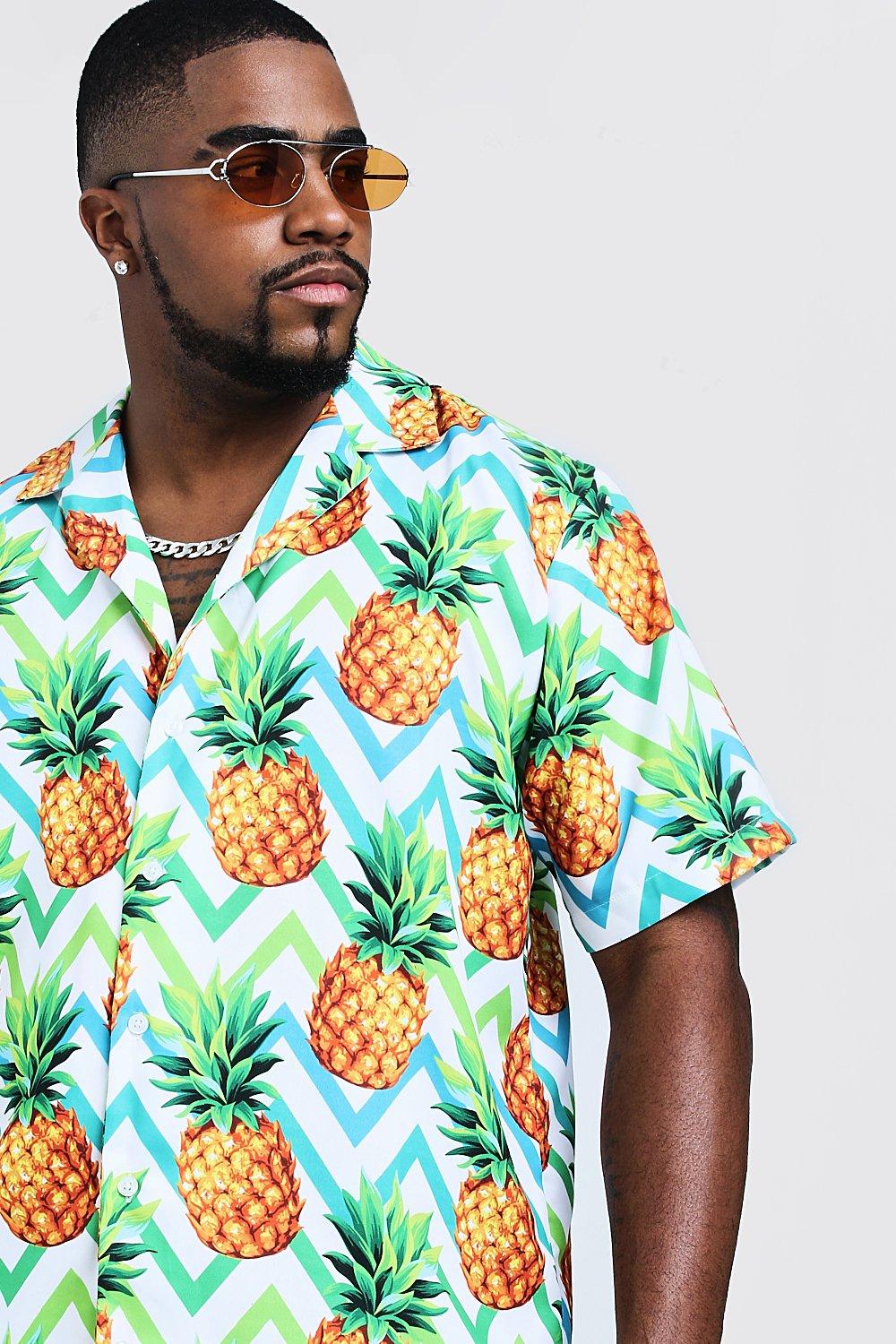 Camisa de piñas hombre cheap