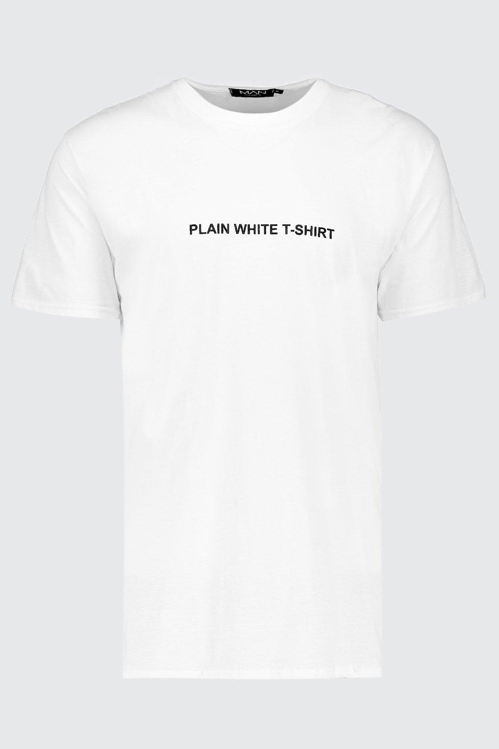 white t shirt with print