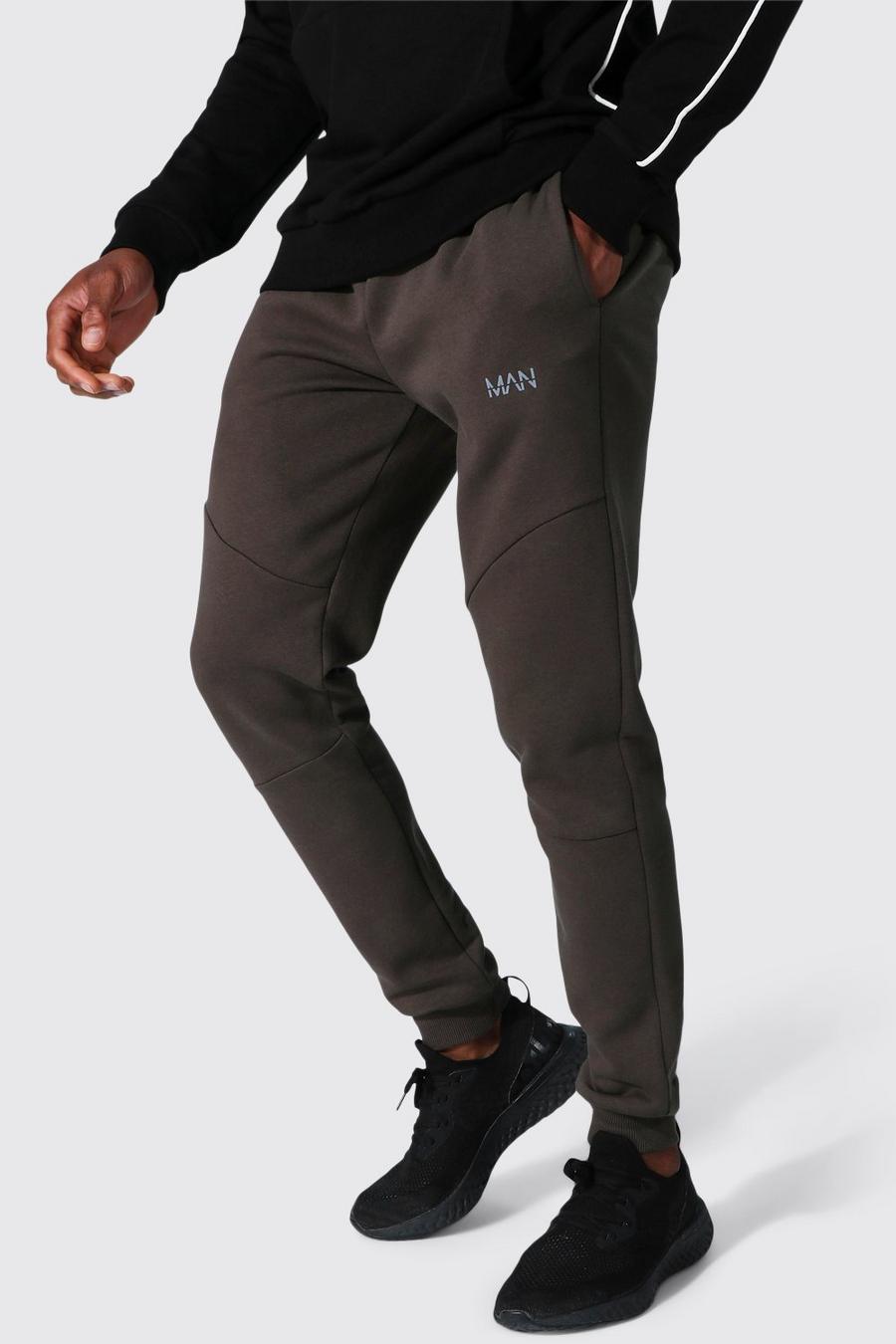 Khaki Man Active Pocket Detail Track Pants image number 1