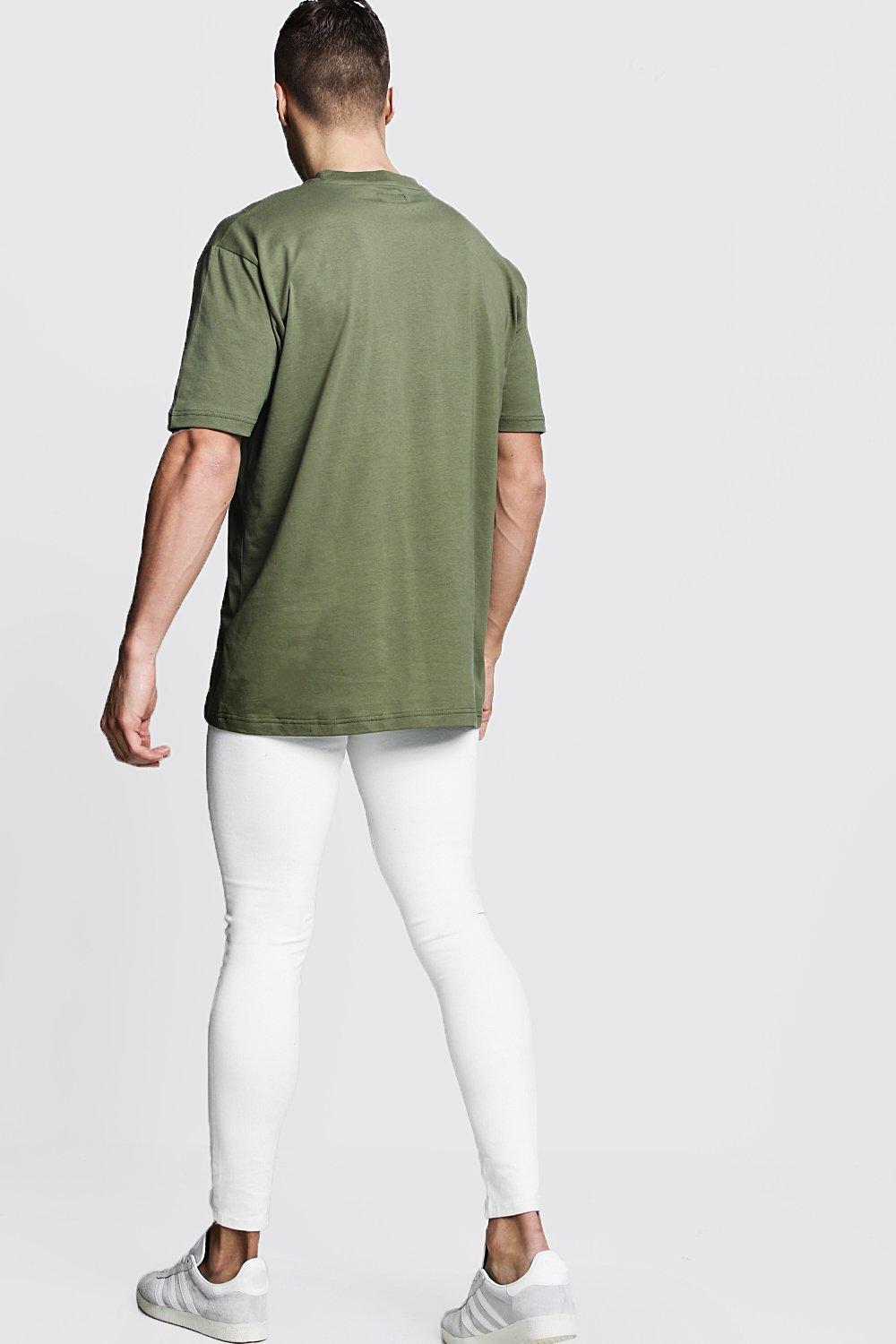 loose fit crew neck t shirt