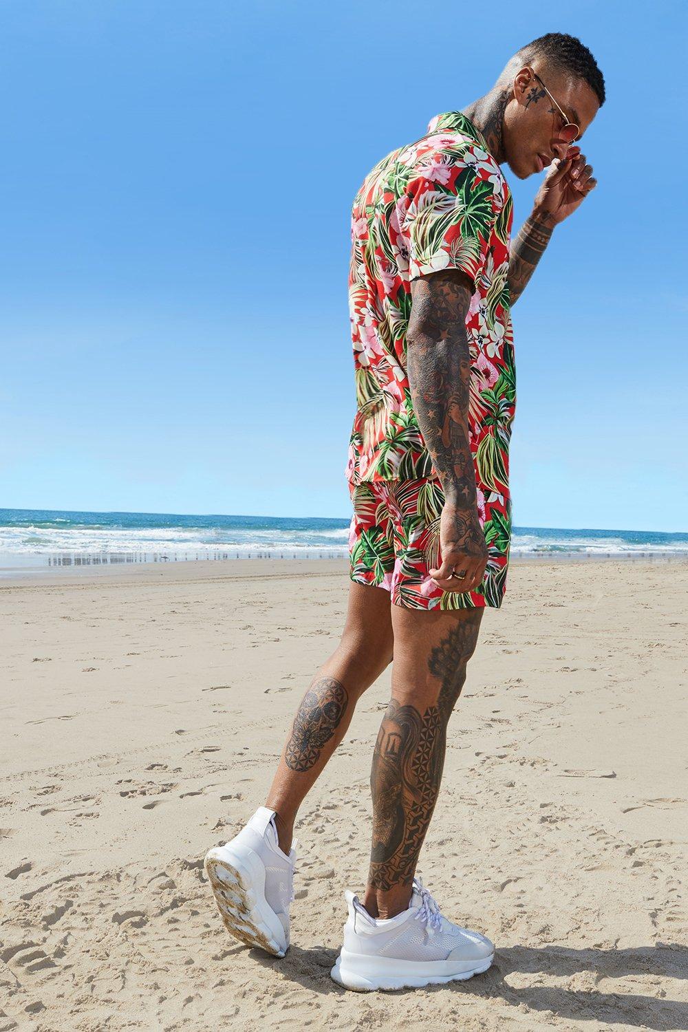 Beach shirt and on sale shorts