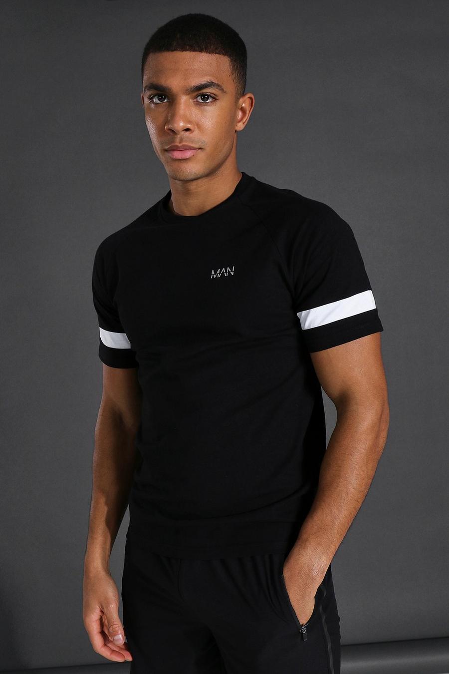 Man Active T-Shirt, Black image number 1
