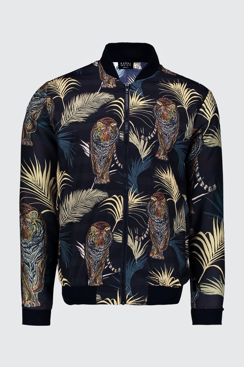 Tiger Print Bomber Jacket | boohoo Tiger Print Bomber Jacket | boohoo