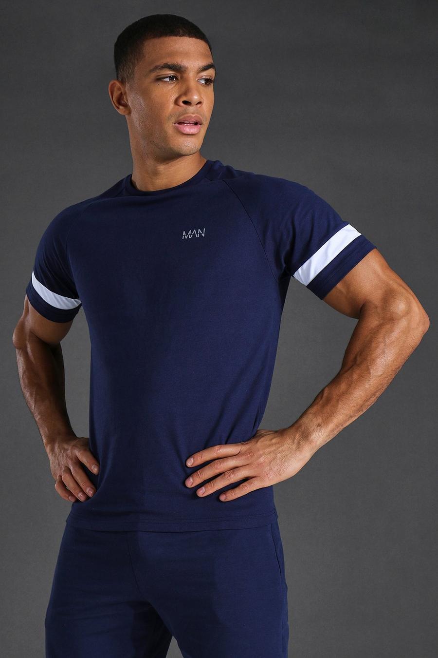 Man Active T-Shirt, Navy image number 1