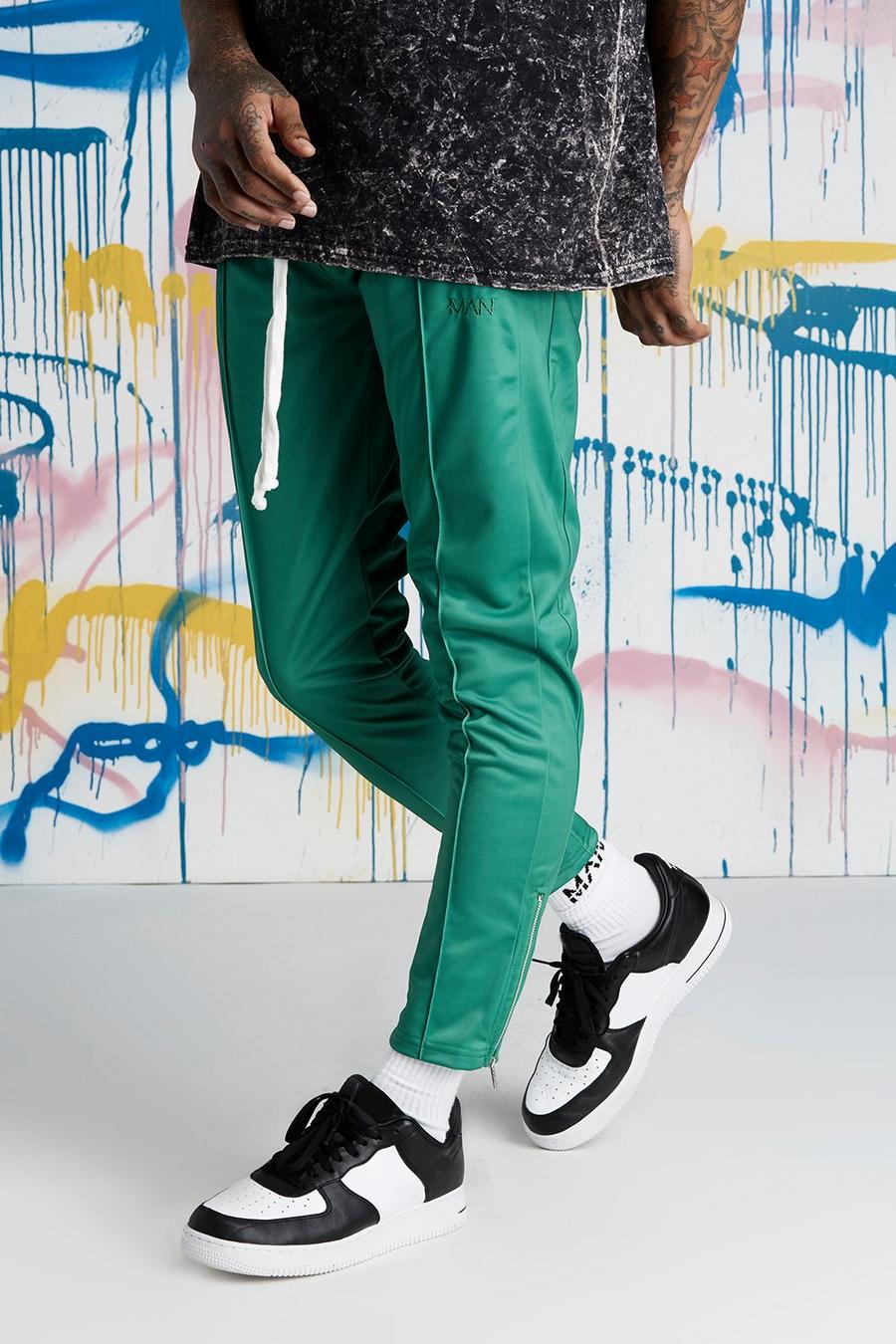 Pantaloni tuta Quavo in tricot con pannelli a nervature image number 1
