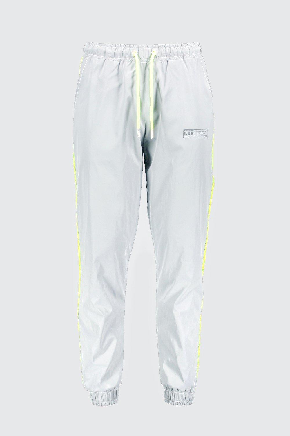 neon reflective joggers