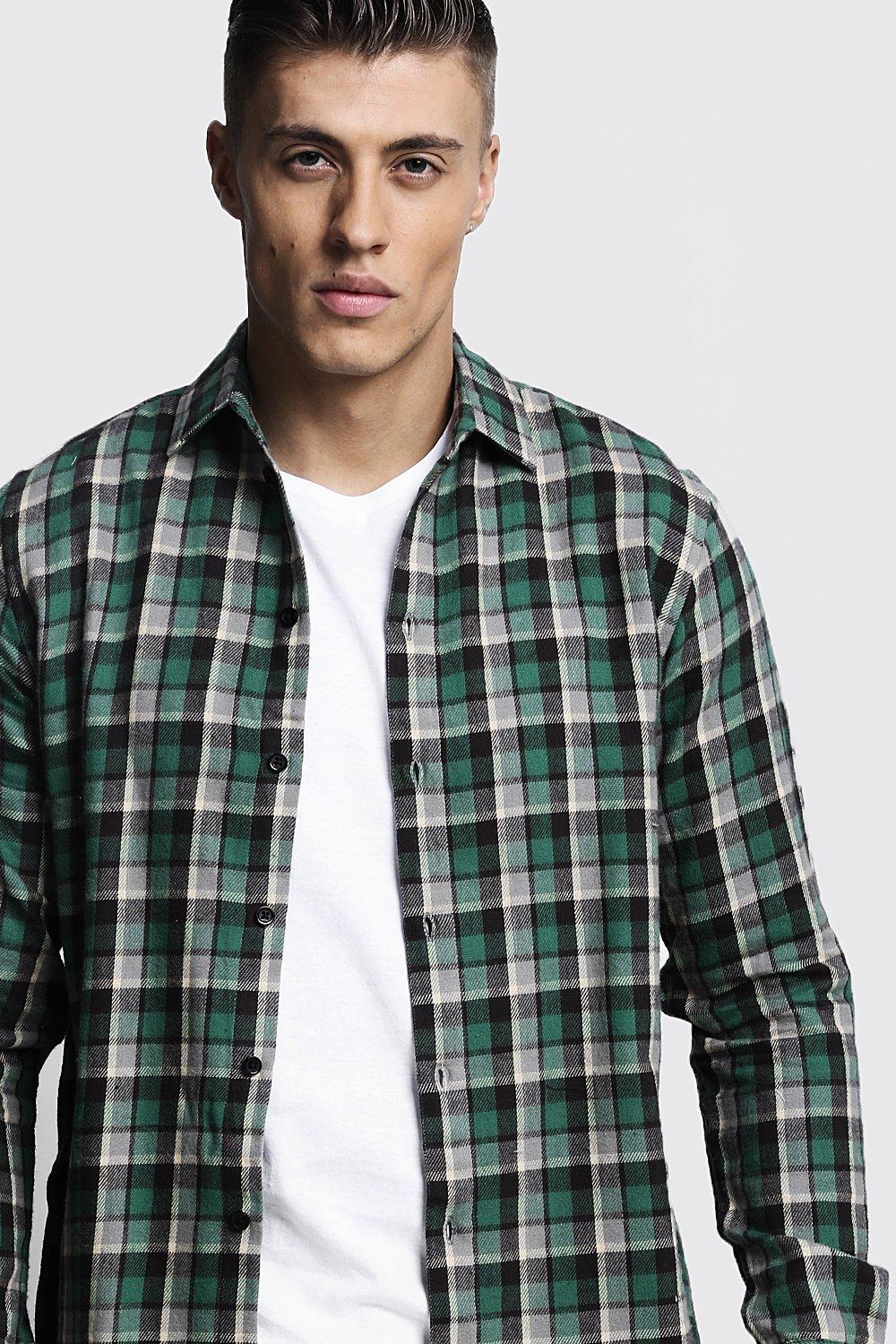 Camisa verde best sale de cuadros