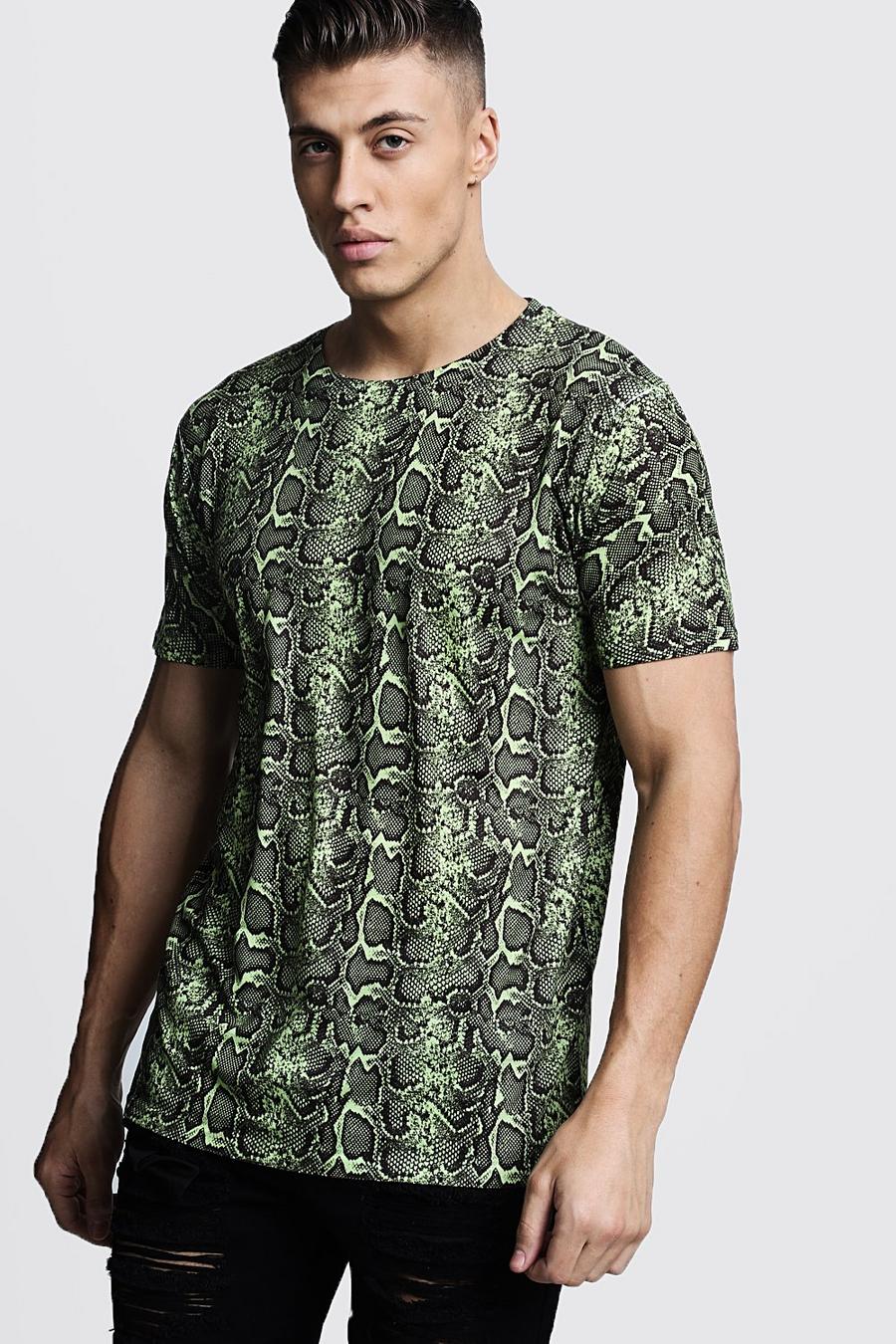 Loose Fit Snake Print Jersey Tee image number 1