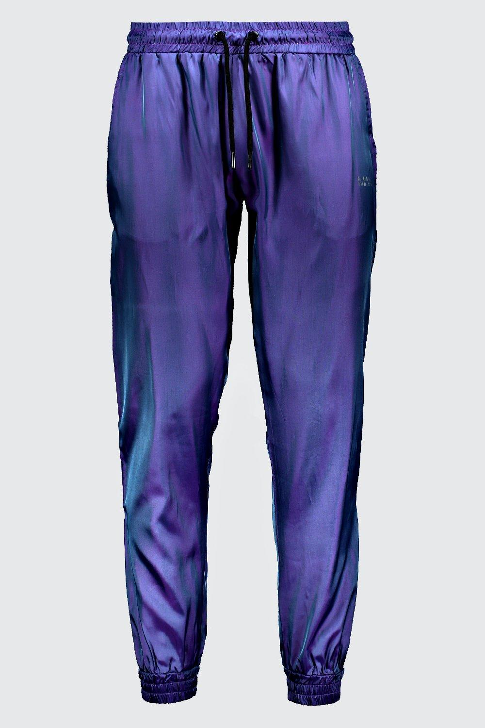 Reflective store iridescent joggers