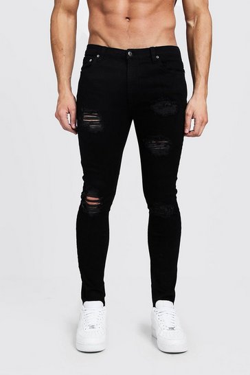 Mens Clubwear Boohoo Uk After all isn't that what intergalactic clubwear is made for? super skinny jeans with heavy distressing