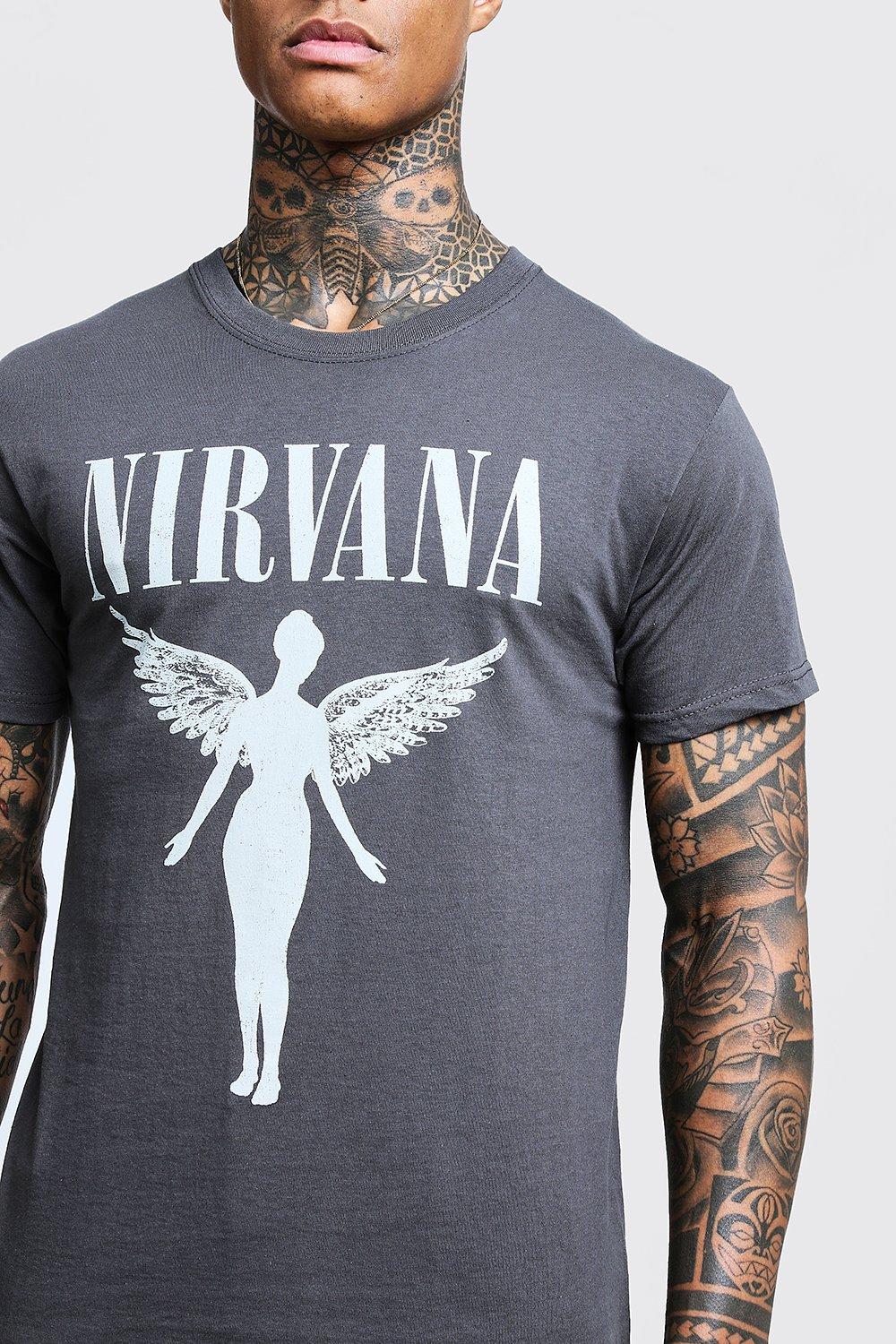 nirvana t shirt angel