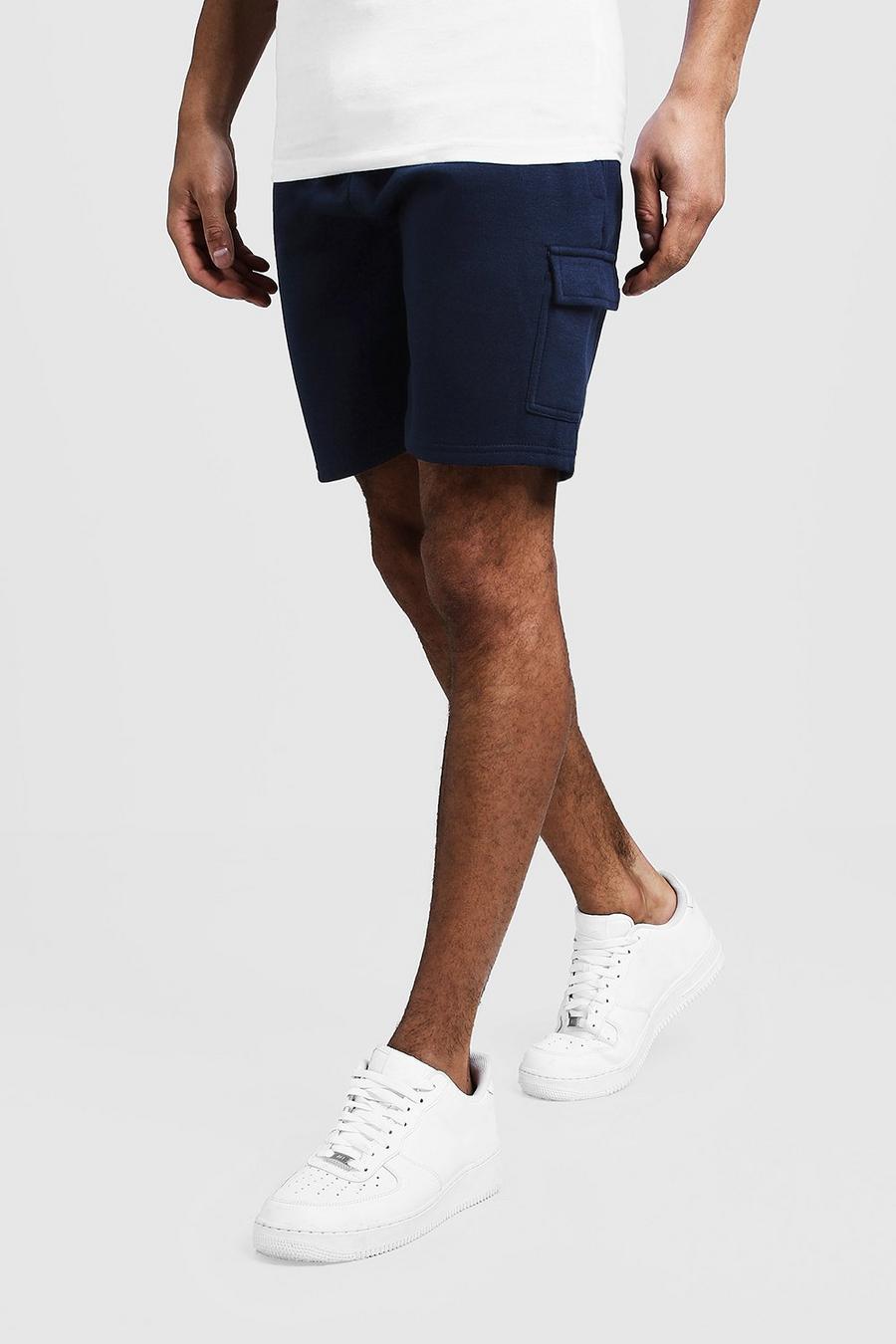 Pantalones cortos de altura media de punto estilo militar image number 1
