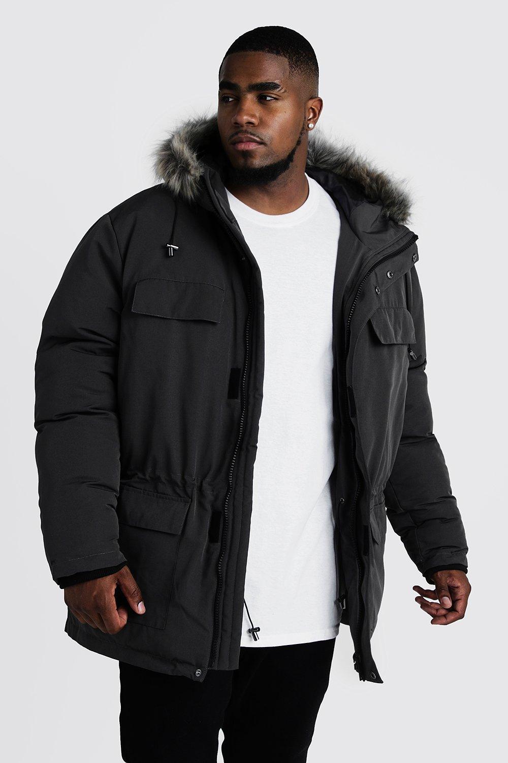 plus size arctic coat