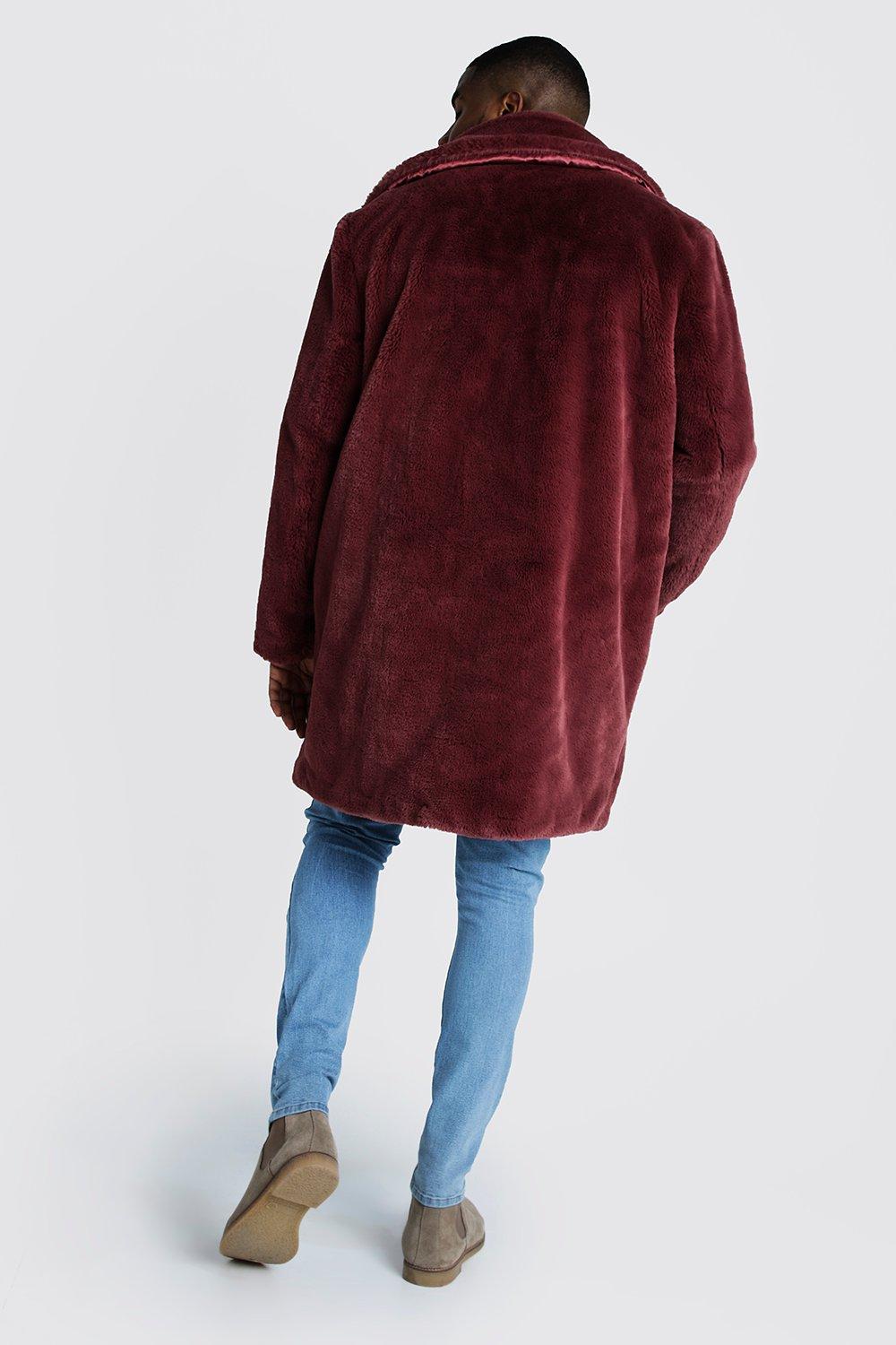 Big Tall Fake Fur Mantel boohoo DE